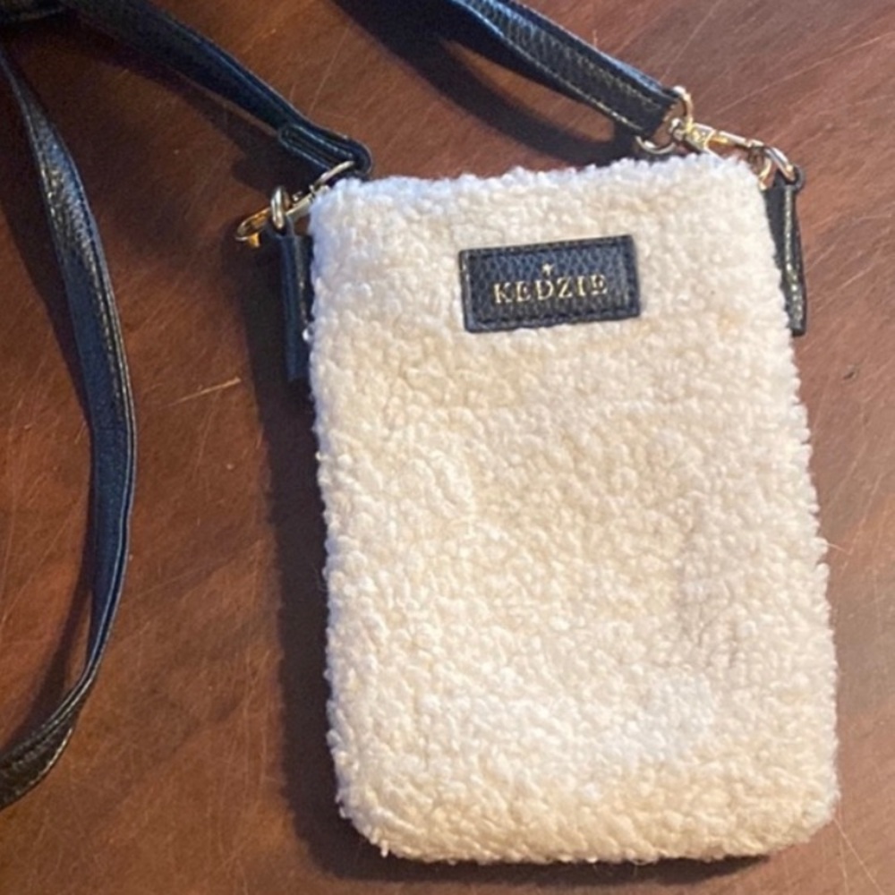 Kedzie White and Black Crossbody Bag